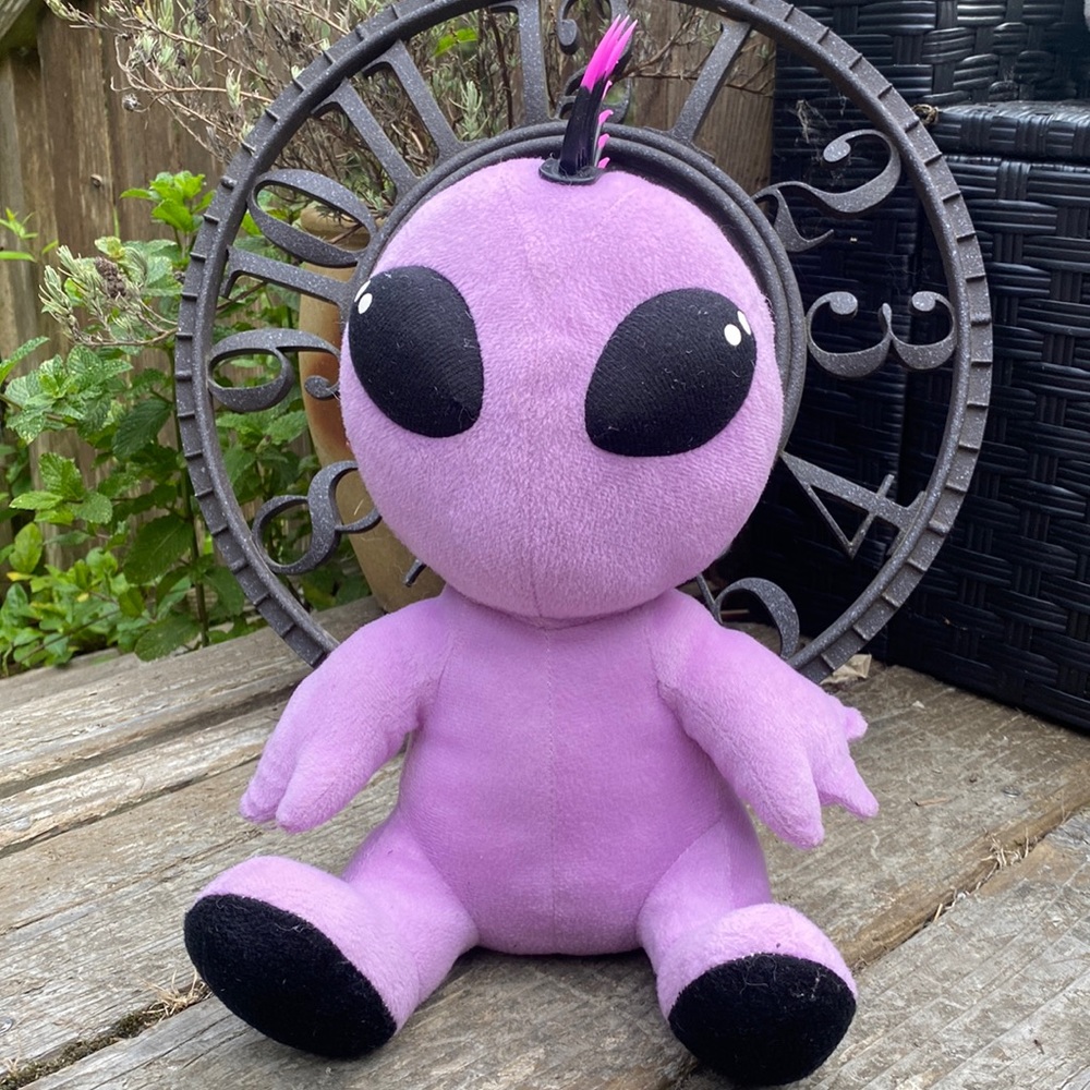 Purple Alien Plush Punk A&A Global Ind Rare 12” Alien 👽 with Mohawk